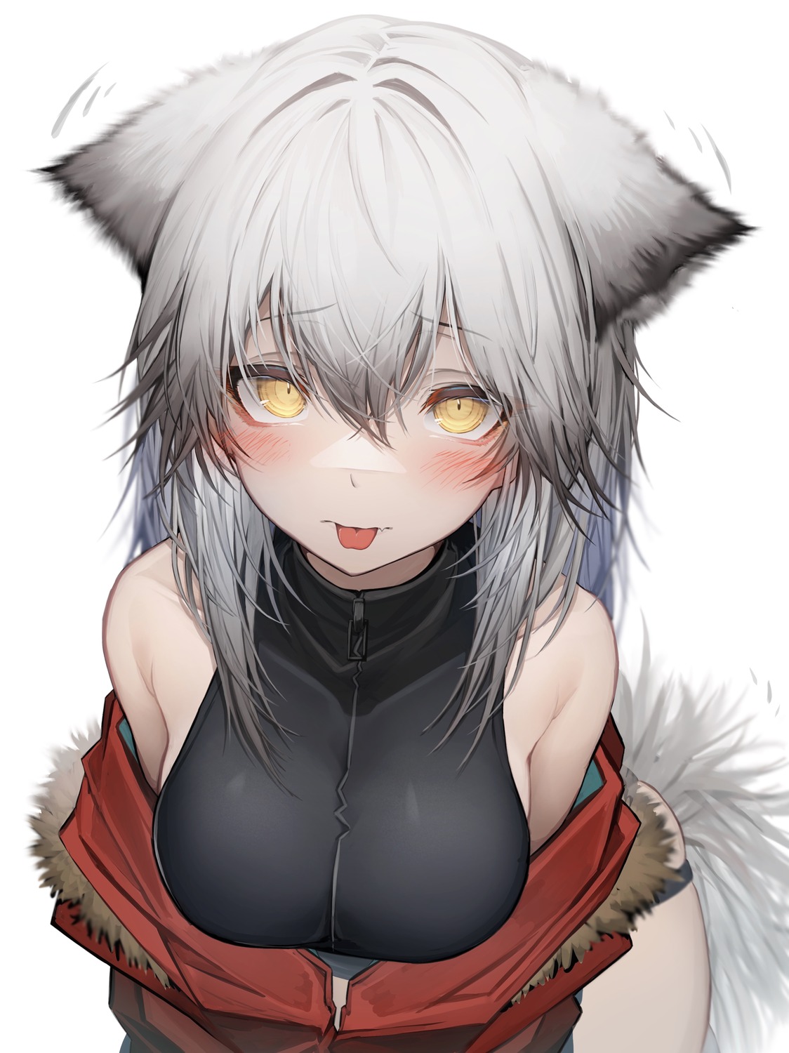 animal_ears arknights projekt_red_(arknights) tab_head