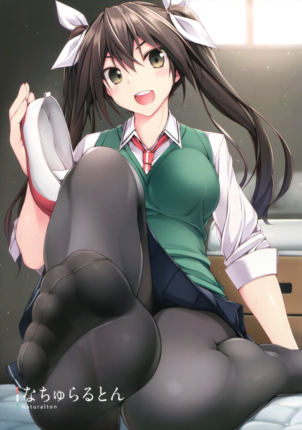 feet kantai_collection naturalton pantyhose possible_duplicate seifuku tone_(kancolle)