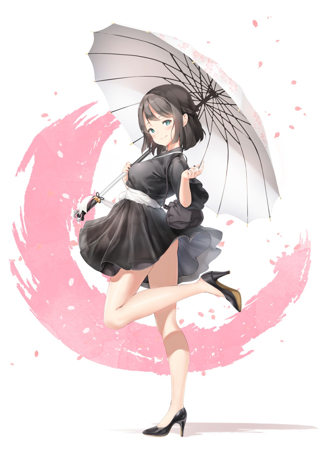 dress heels keibeam skirt_lift umbrella