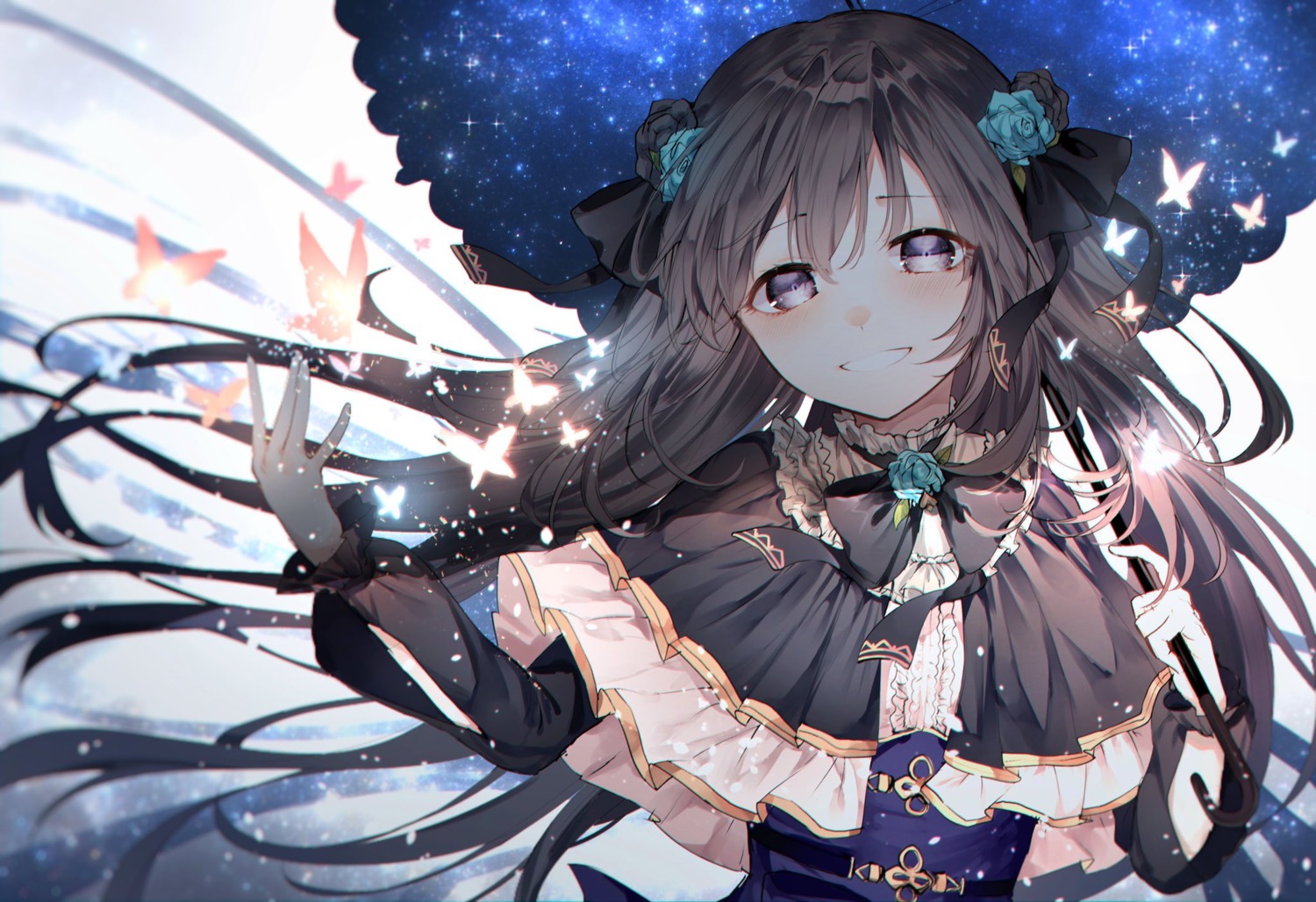 arcaea dress noyu tairitsu_(arcaea) umbrella