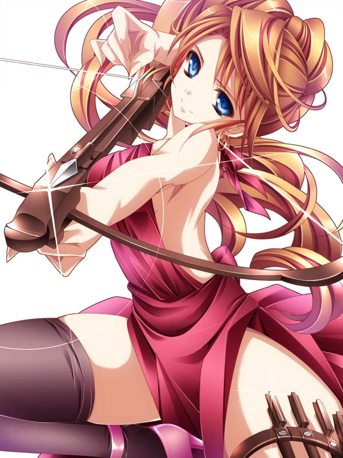 dress monety thighhighs weapon