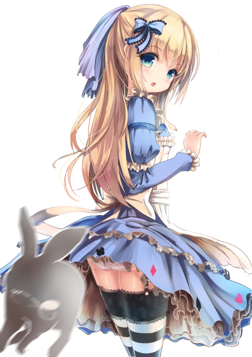 alice alice_in_wonderland ass dress missile228 pantsu stockings thighhighs