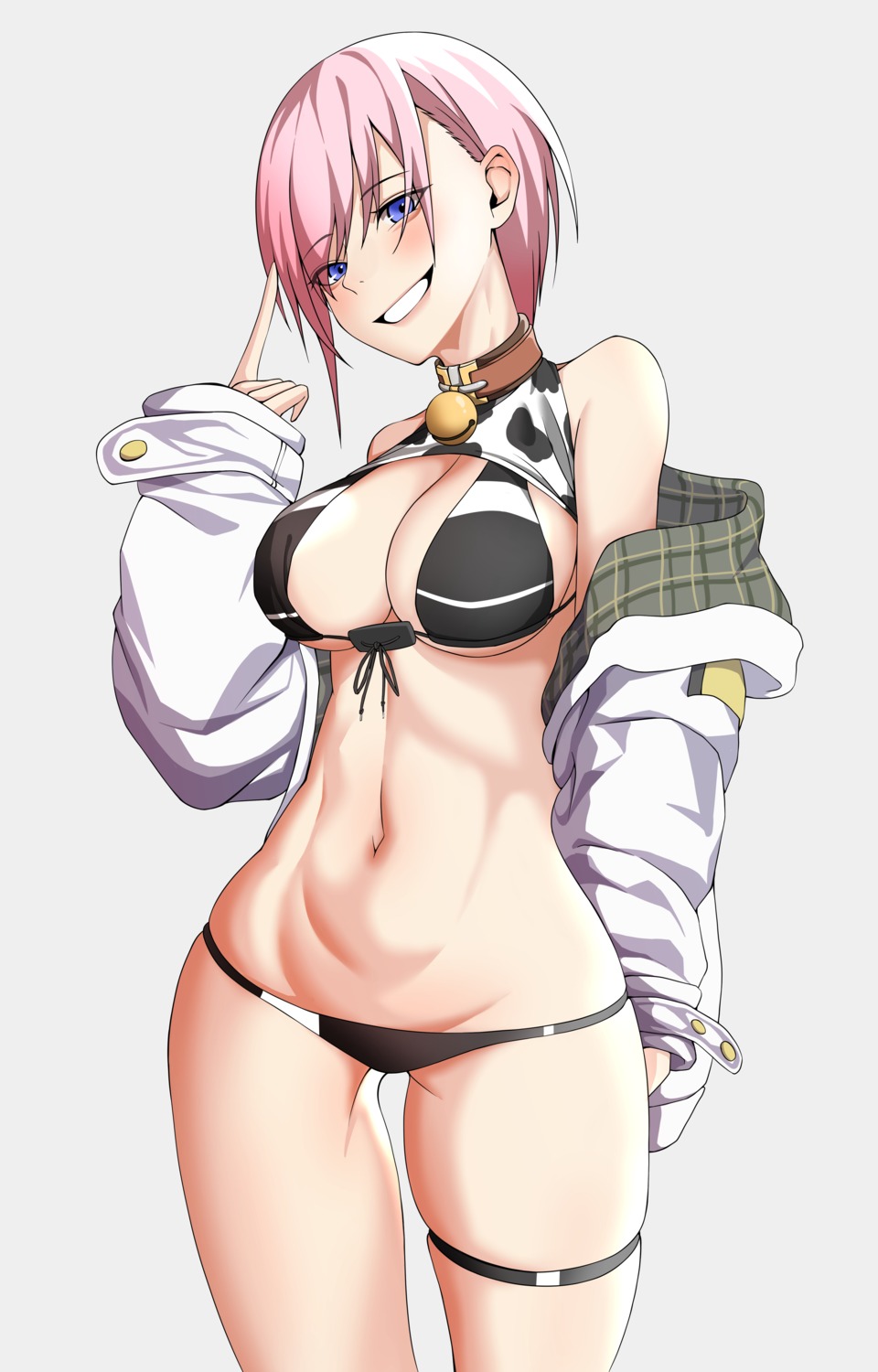 5-toubun_no_hanayome bikini garter nakano_ichika open_shirt swimsuits tagme