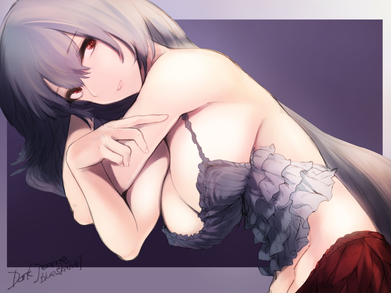 cleavage granblue_fantasy jeanne_d'arc jeanne_d'arc_(granblue_fantasy) kojima_(blue_stardust) lingerie