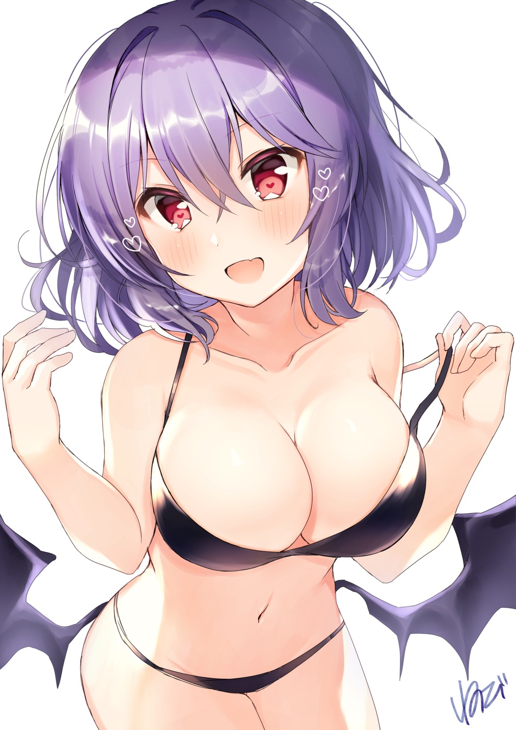 bikini nenobi_(nenorium) remilia_scarlet swimsuits touhou undressing wings