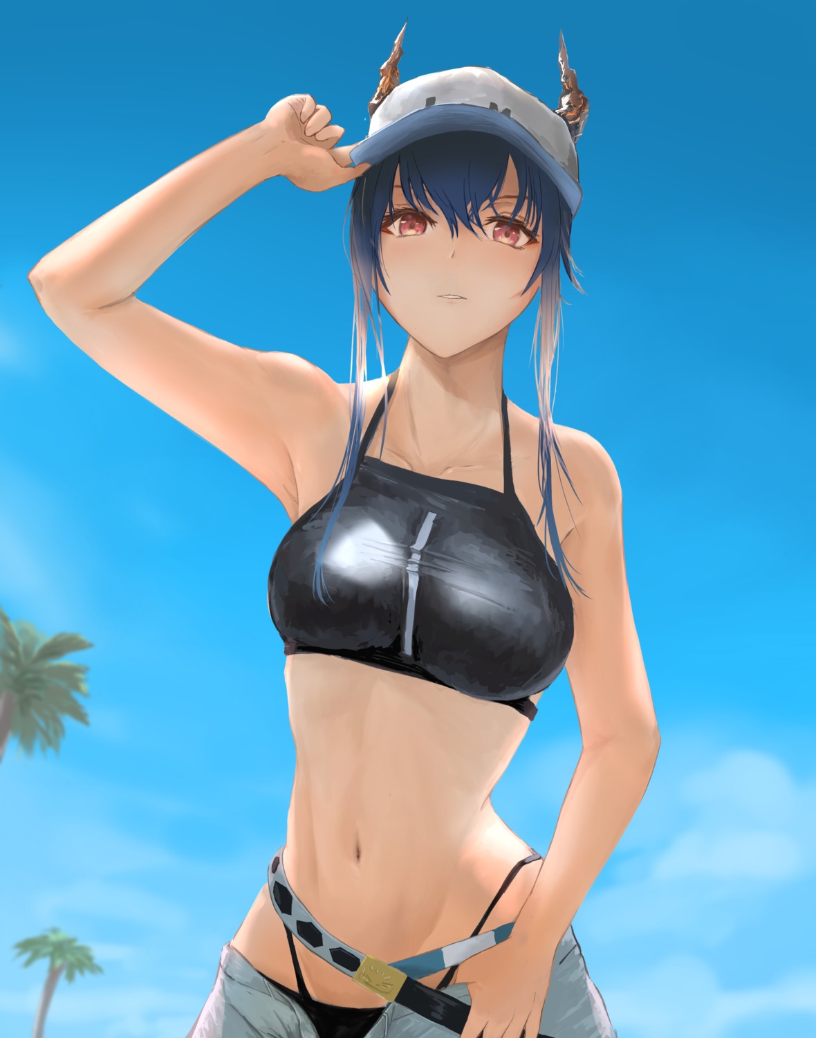 arknights bikini ch'en_(arknights) horns swimsuits uzurako