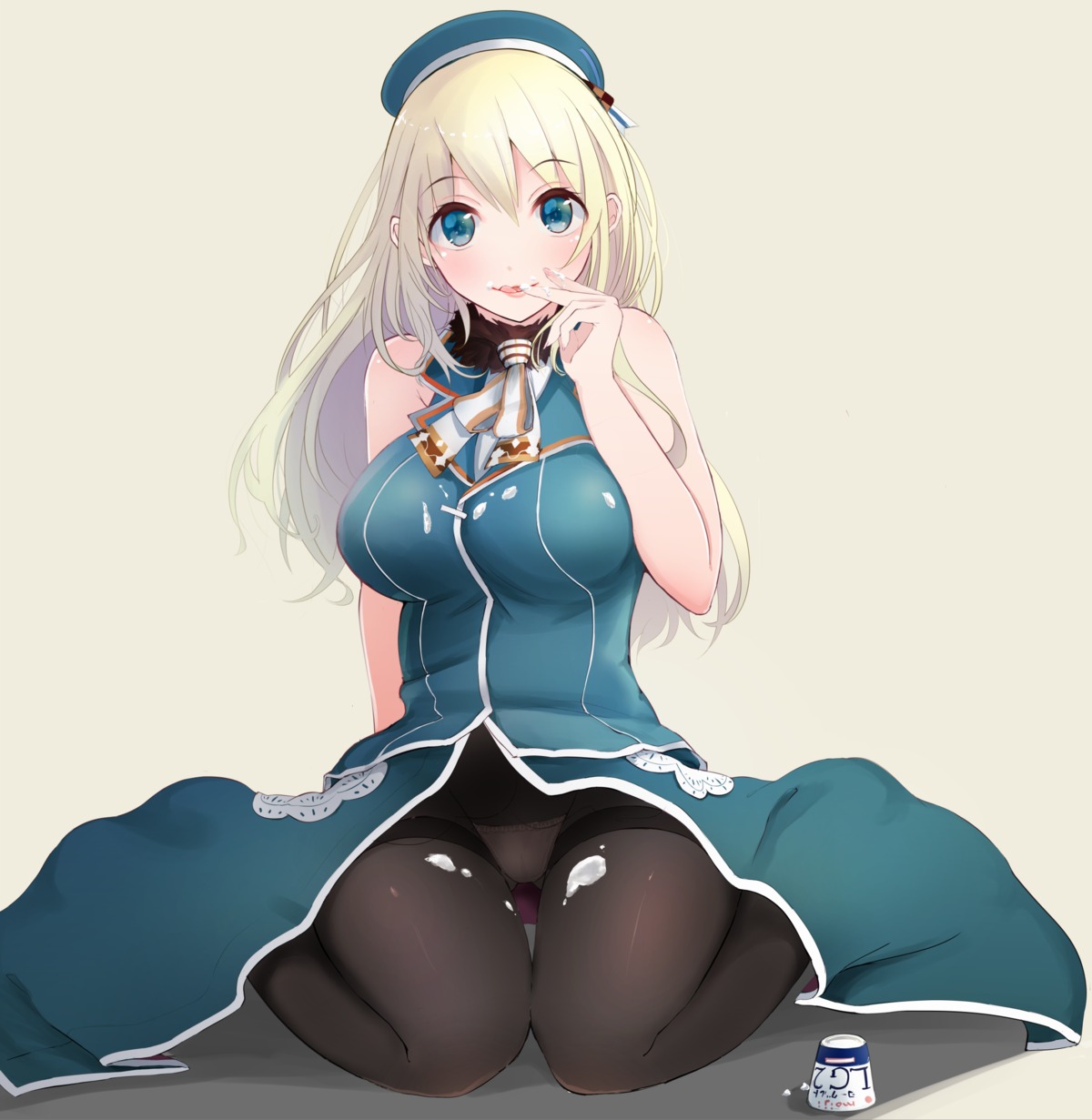 atago_(kancolle) cream kantai_collection pantsu pantyhose tbd11