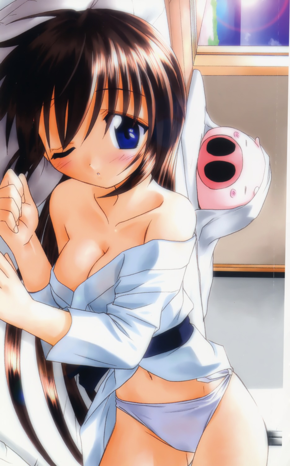 cleavage fujishiro_takeshi nagasarete_airantou pantsu suzu tonkatsu