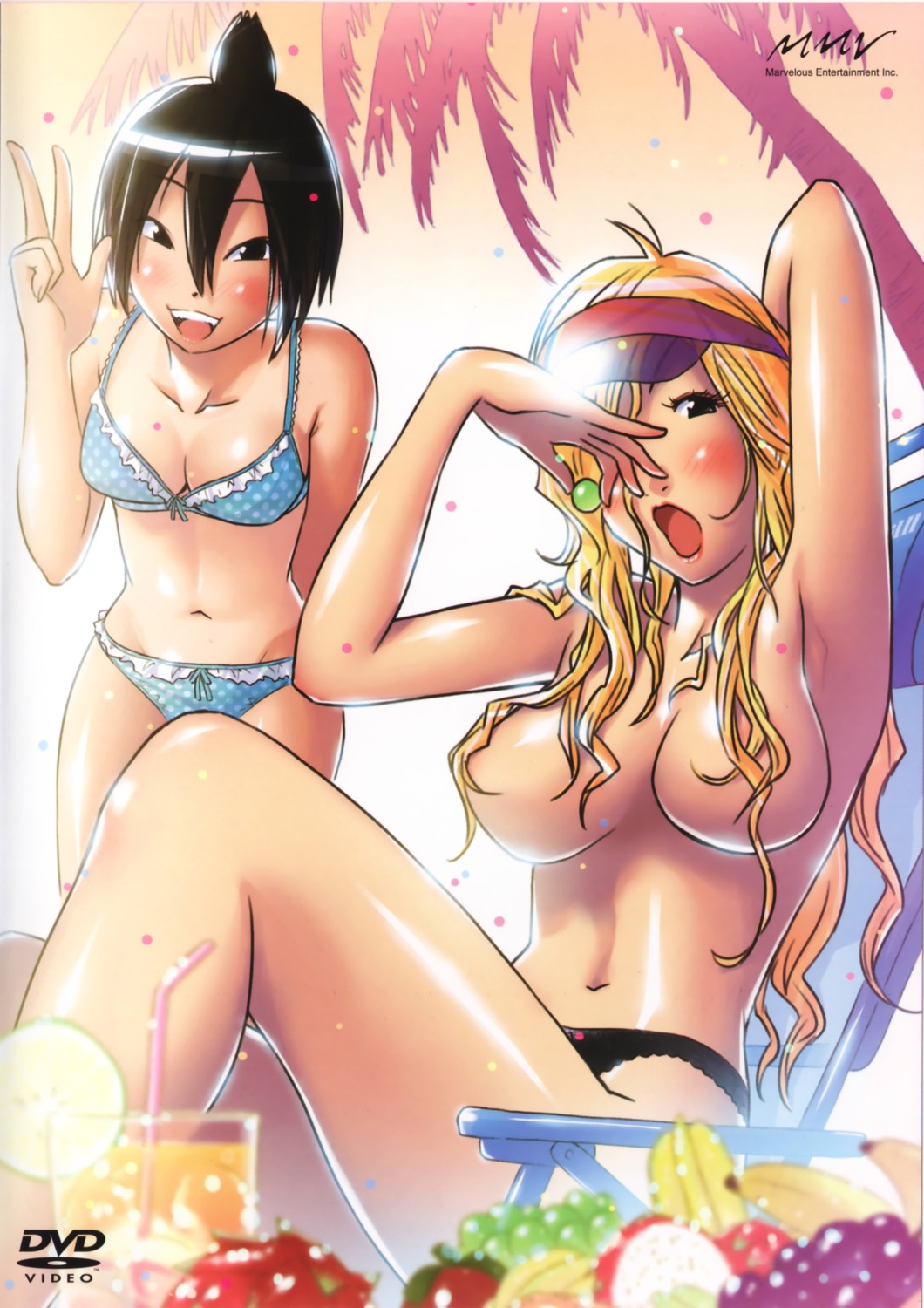 bikini cleavage disc_cover karena_nanjou kenko_zenrakei_suieibu_umisho naruko_tomoko swimsuits topless