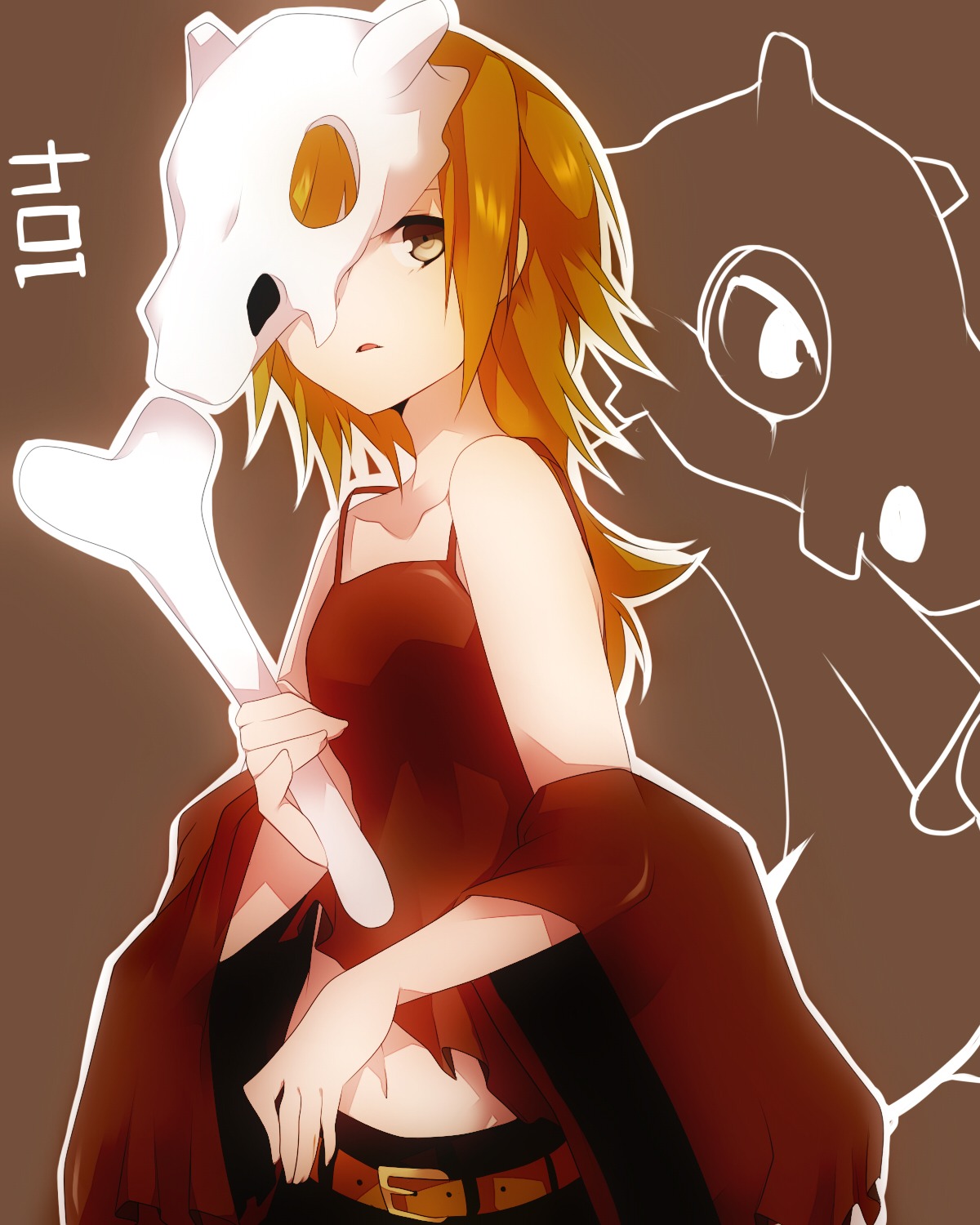 anthropomorphization cubone pokemon takeshima_eku