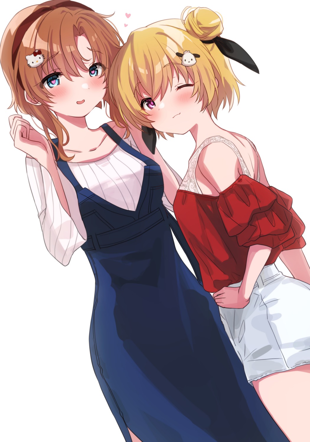 dress higurashi_no_naku_koro_ni houjou_satoko no_bra ponponnun ryuuguu_rena sweater