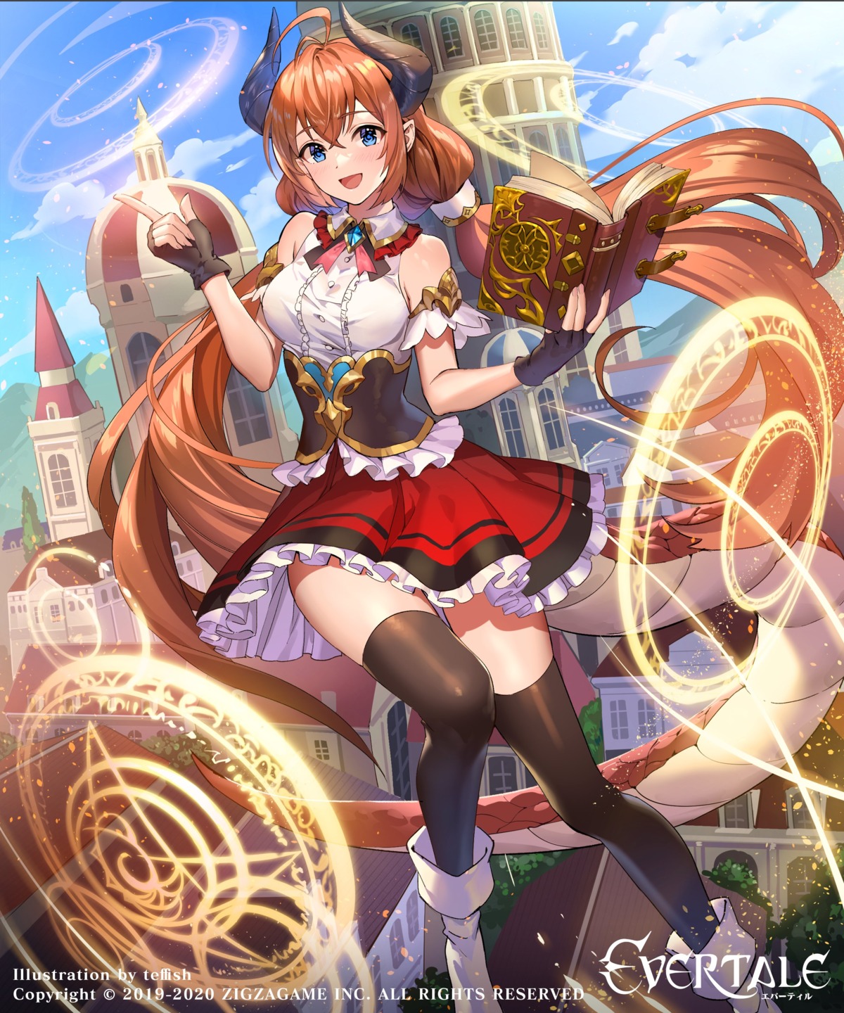 evertale horns tail teffish thighhighs