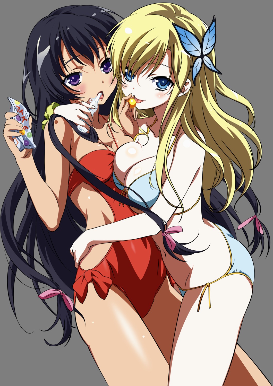 bikini boku_wa_tomodachi_ga_sukunai cleavage kashiwazaki_sena mikazuki_yozora swimsuits transparent_png vector_trace