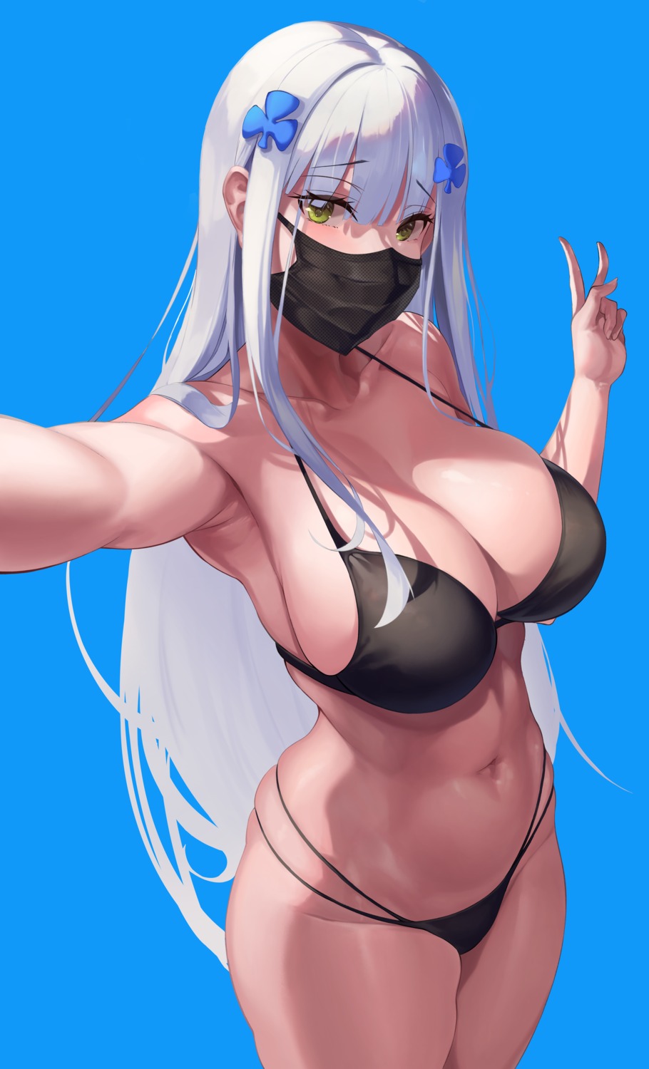 bikini girls_frontline hk416_(girls_frontline) selfie sin-gen swimsuits