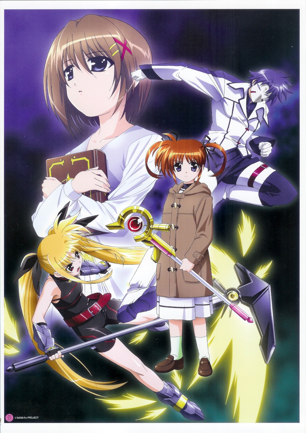 fate_testarossa mahou_shoujo_lyrical_nanoha mahou_shoujo_lyrical_nanoha_a's okuda_yasuhiro screening takamachi_nanoha yagami_hayate