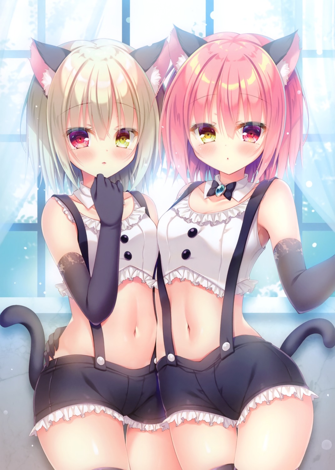 animal_ears nekomimi rokudou_itsuki tail thighhighs