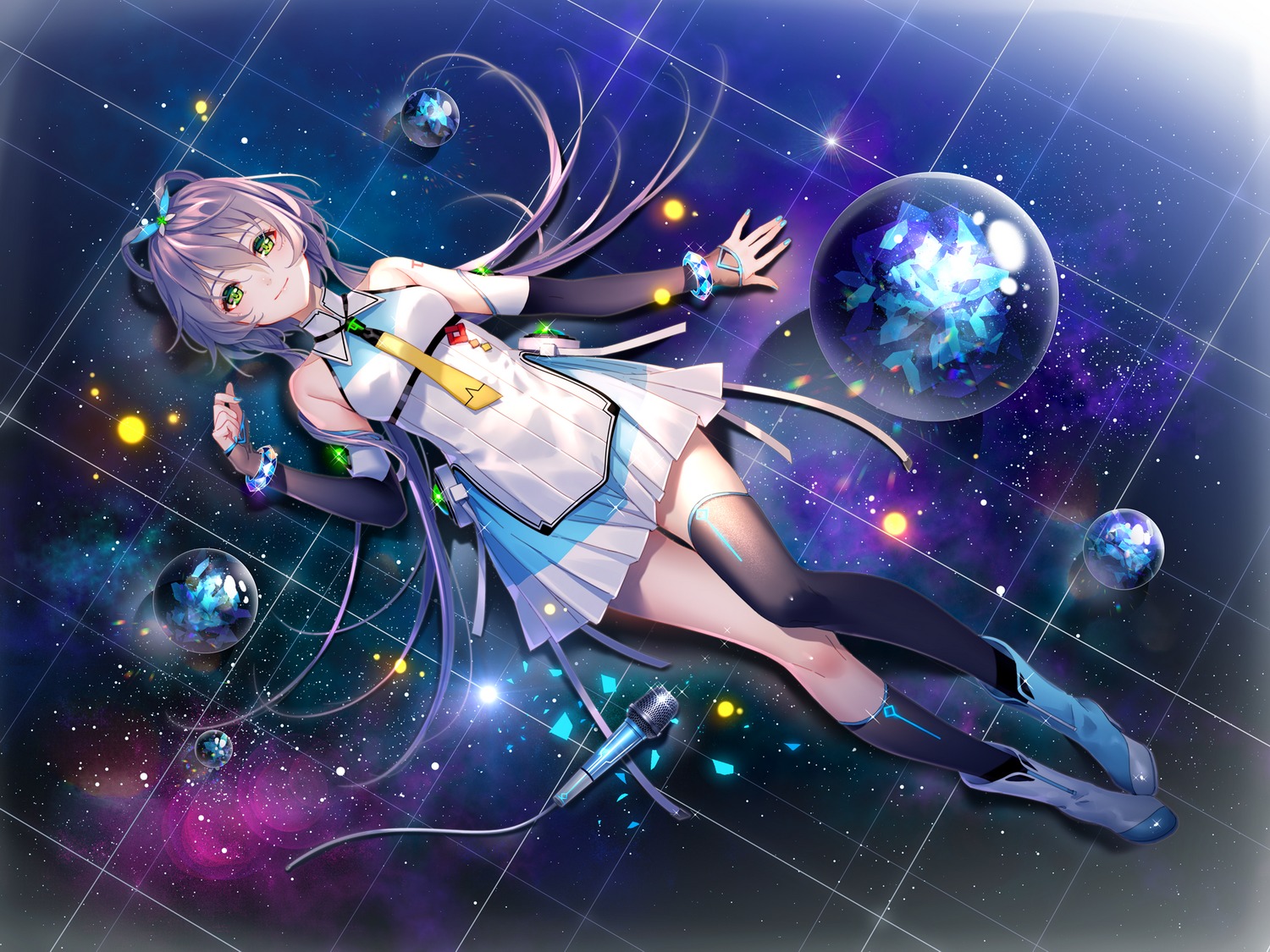 heels luo_tianyi tattoo thighhighs tidsean vocaloid