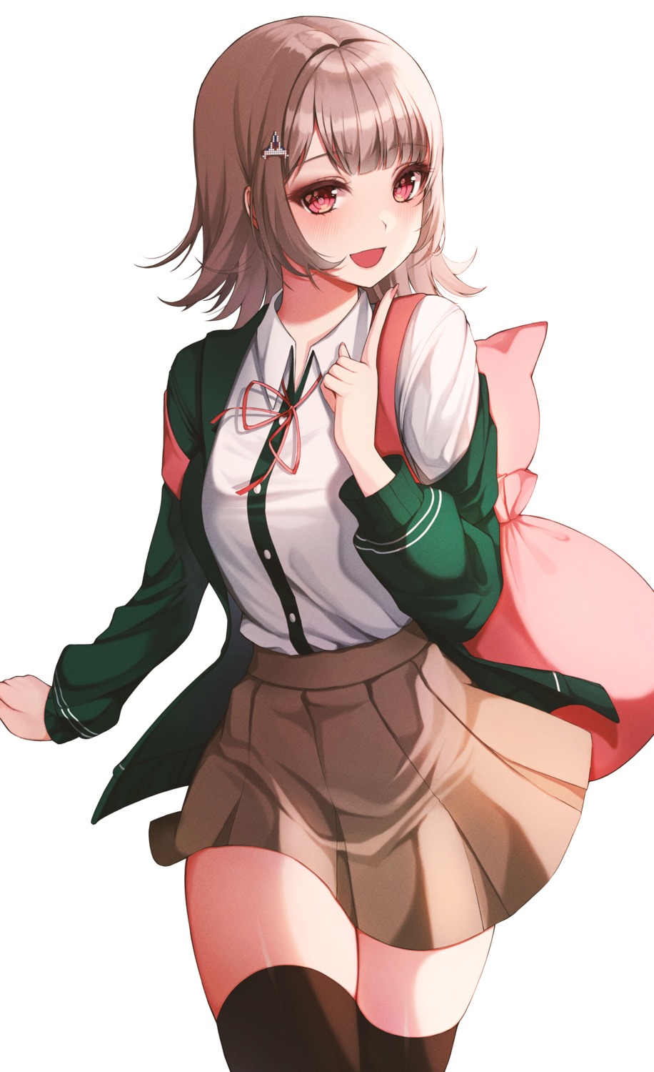 ame_816 dangan-ronpa dangan-ronpa_2 nanami_chiaki seifuku thighhighs