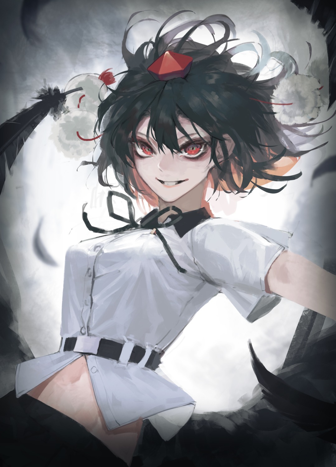 shameimaru_aya touhou tunamayo_(dsasd751) wings