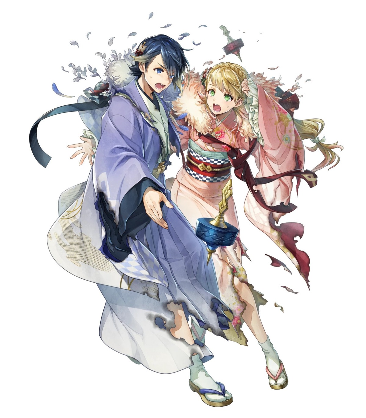 alfonse_(fire_emblem) argon fire_emblem fire_emblem_heroes japanese_clothes kimono nintendo sharena torn_clothes