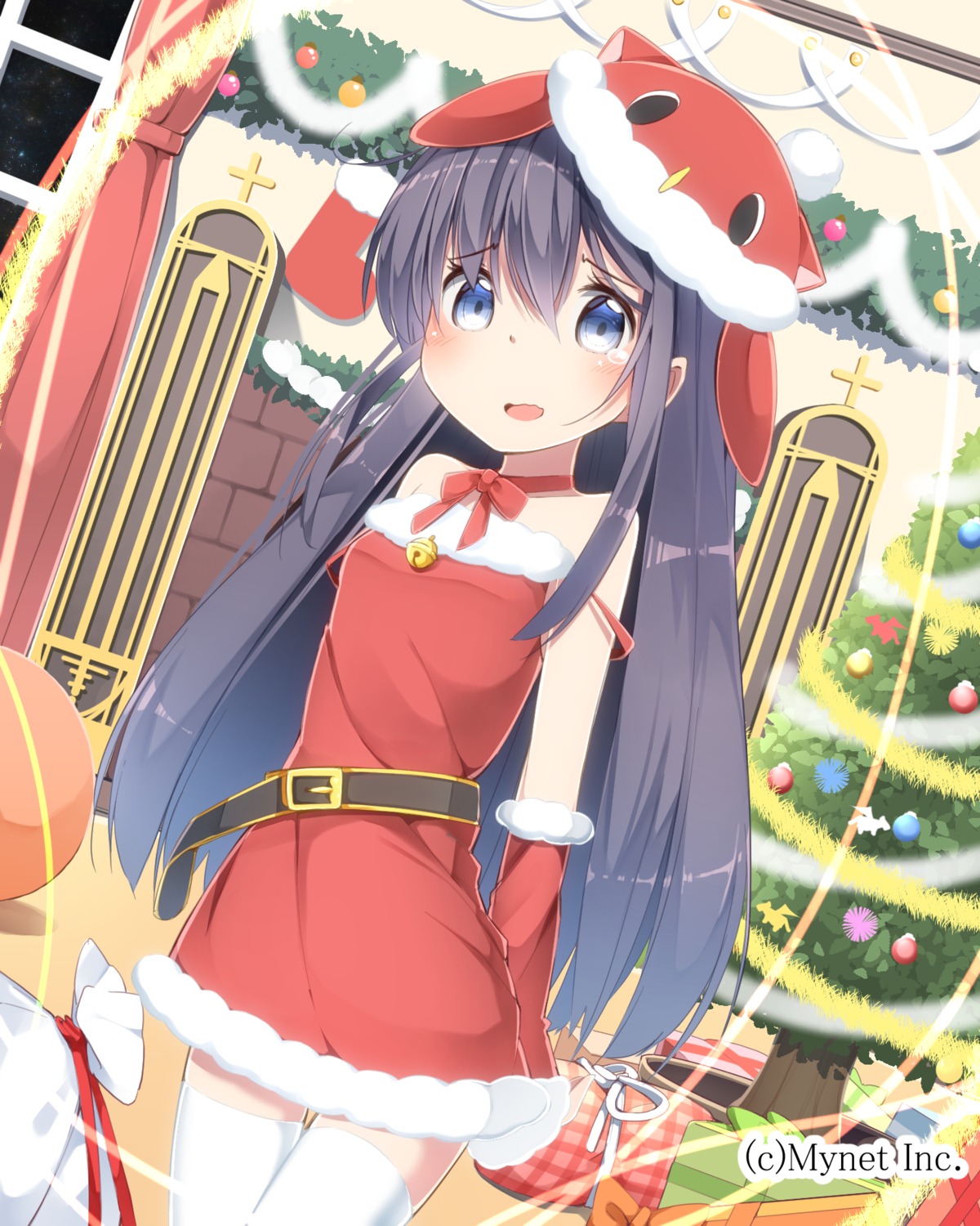 angel_master christmas dress fujiwara_gacho thighhighs