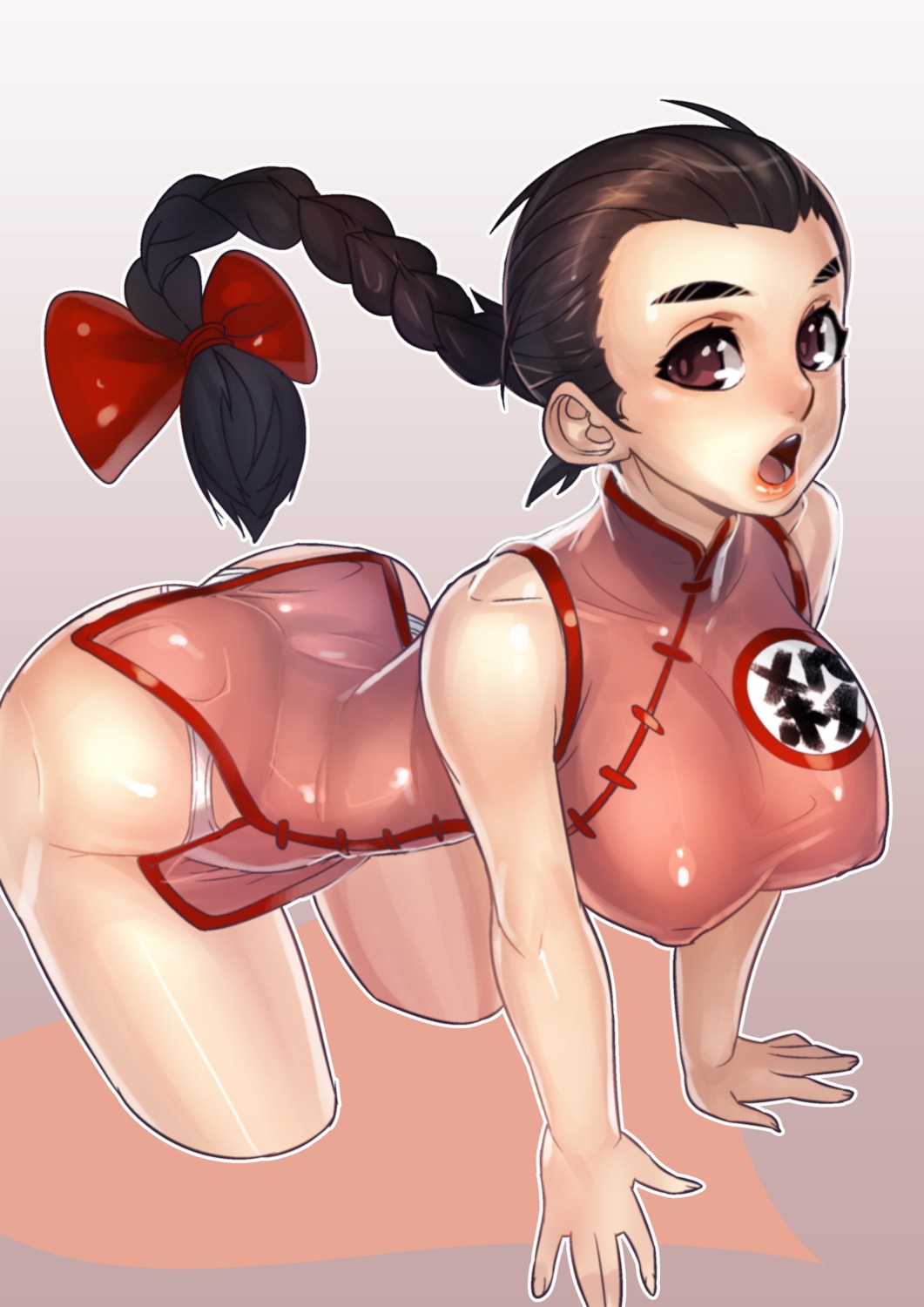 chinadress dragon_ball erect_nipples fengmo genderswap pantsu taopaipai