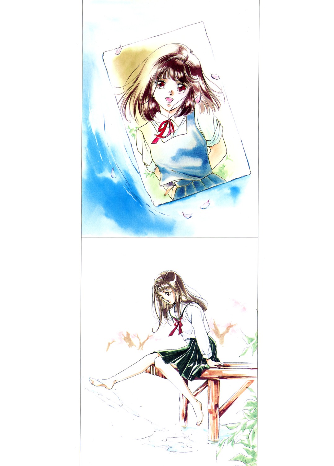 kakinouchi_narumi vampire_princess_miyu watercolor yui_(miyu)