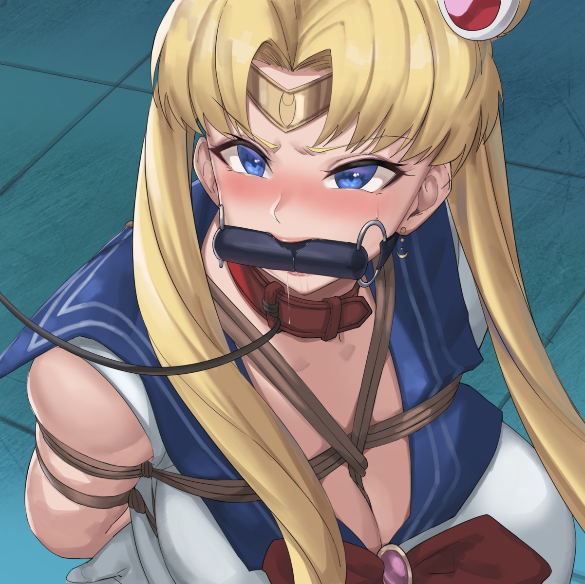 bondage cleavage lim_(fle_en97) sailor_moon tsukino_usagi uniform