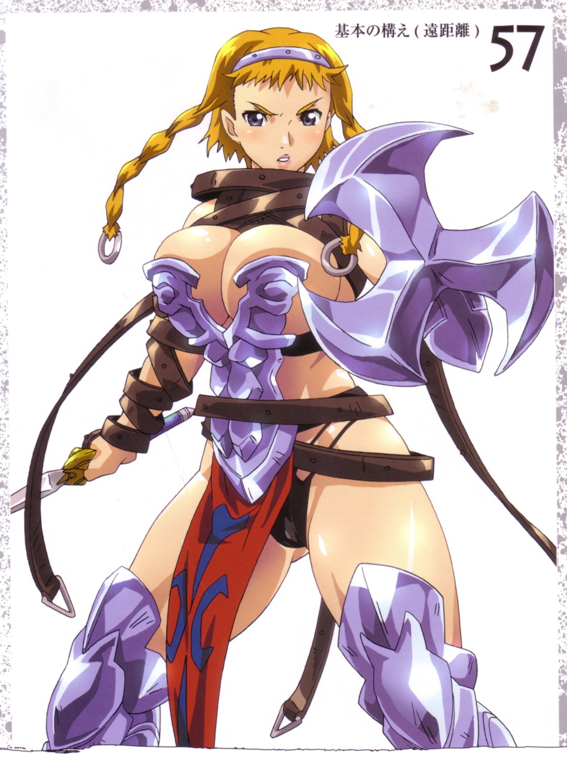 armor cleavage hisayuki_hirokazu leina queen's_blade