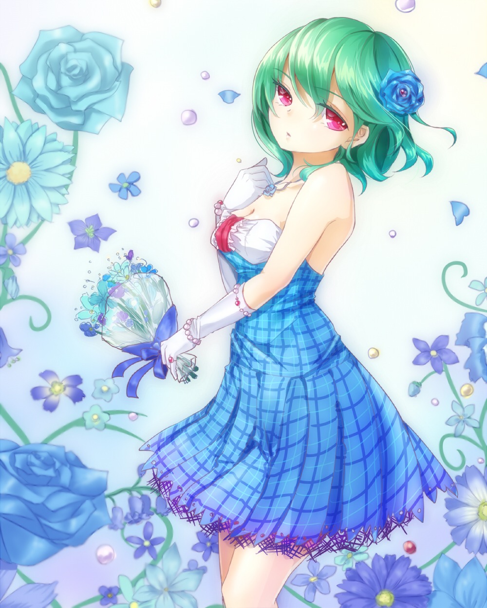 cleavage dress kazami_yuuka shironeko_yuuki touhou