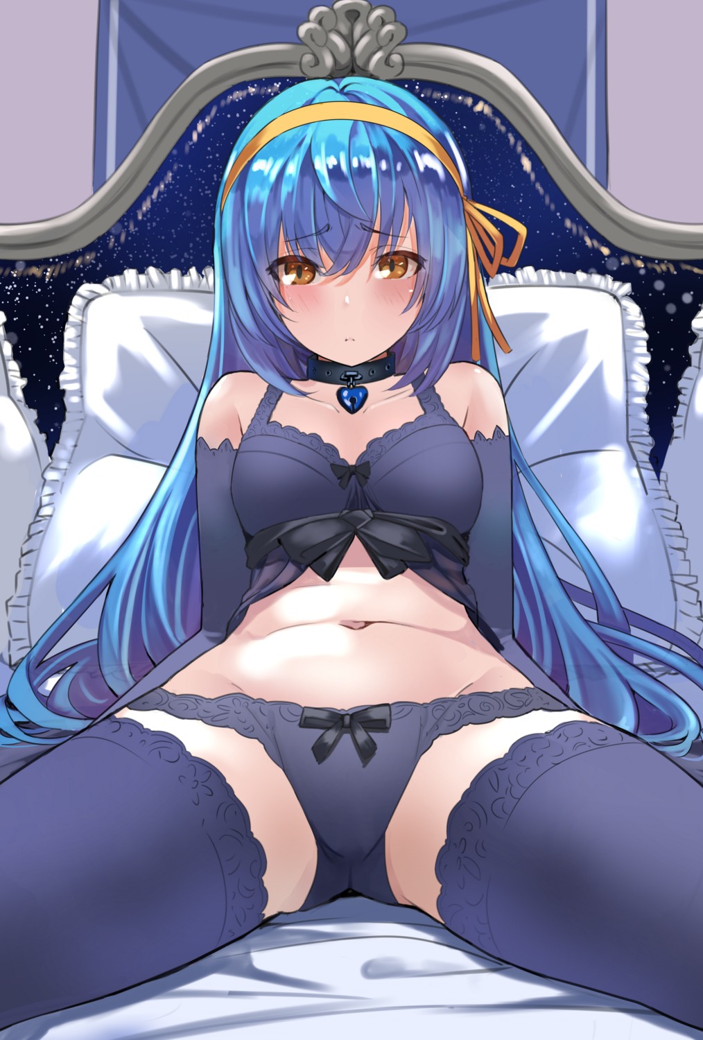 lingerie nonh_(wormoftank) pantsu thighhighs