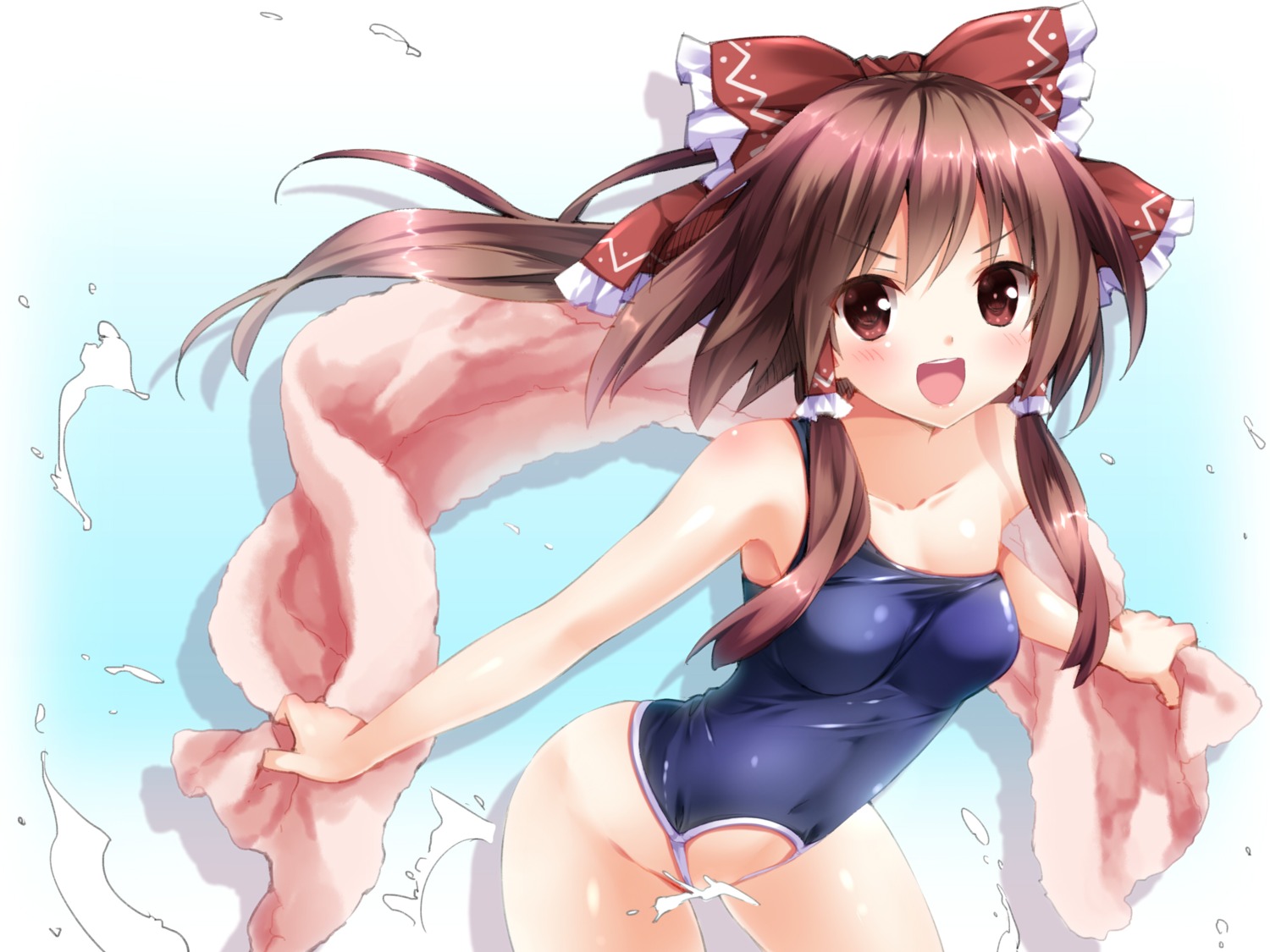 hakurei_reimu niro swimsuits touhou