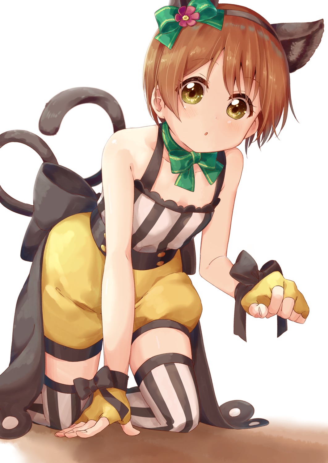 animal_ears hoshizora_rin ksk_(kasokuiki) love_live! tail thighhighs