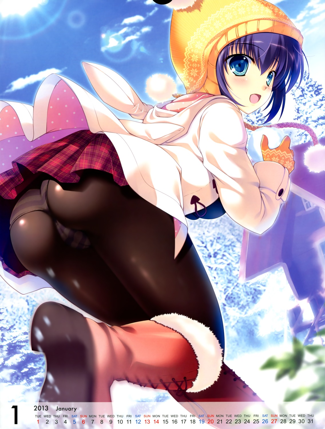 ass calendar cameltoe mikeou pantsu pantyhose pink_chuchu shimapan