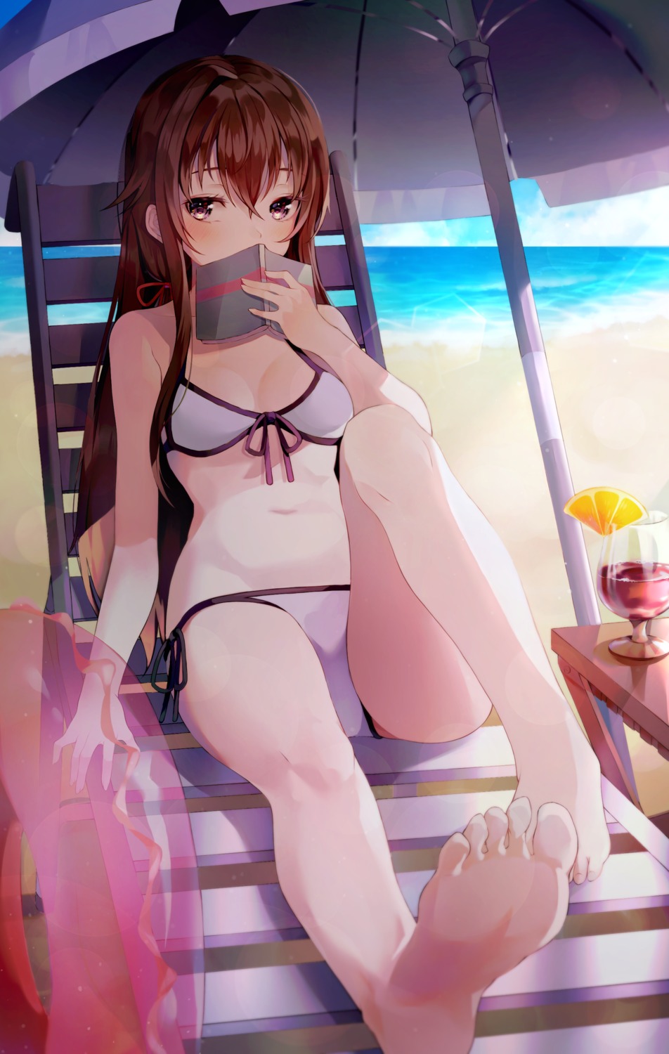 bikini feet han_seol swimsuits yahari_ore_no_seishun_lovecome_wa_machigatteiru. yukinoshita_yukino