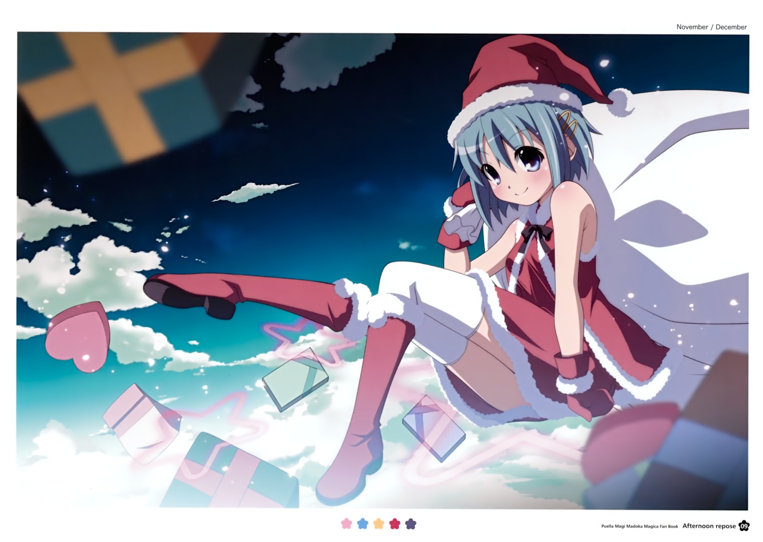 bell's_brand christmas izumi_bell mahou_shoujo_madoka_magica miki_sayaka thighhighs