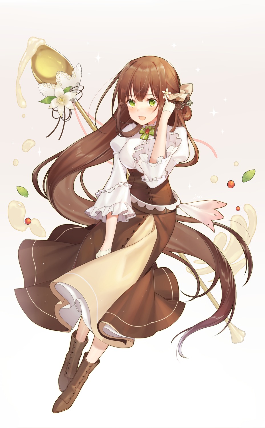 dress food_fantasy ion_(on01e) tiramisu_(food_fantasy)