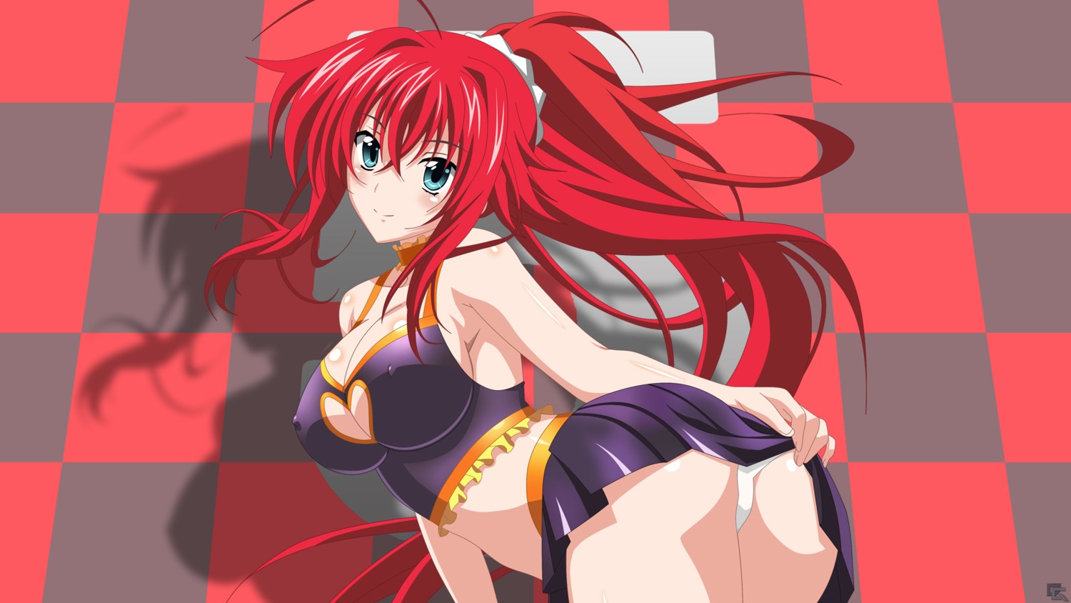 cheerleader cleavage erect_nipples highschool_dxd pantsu rias_gremory