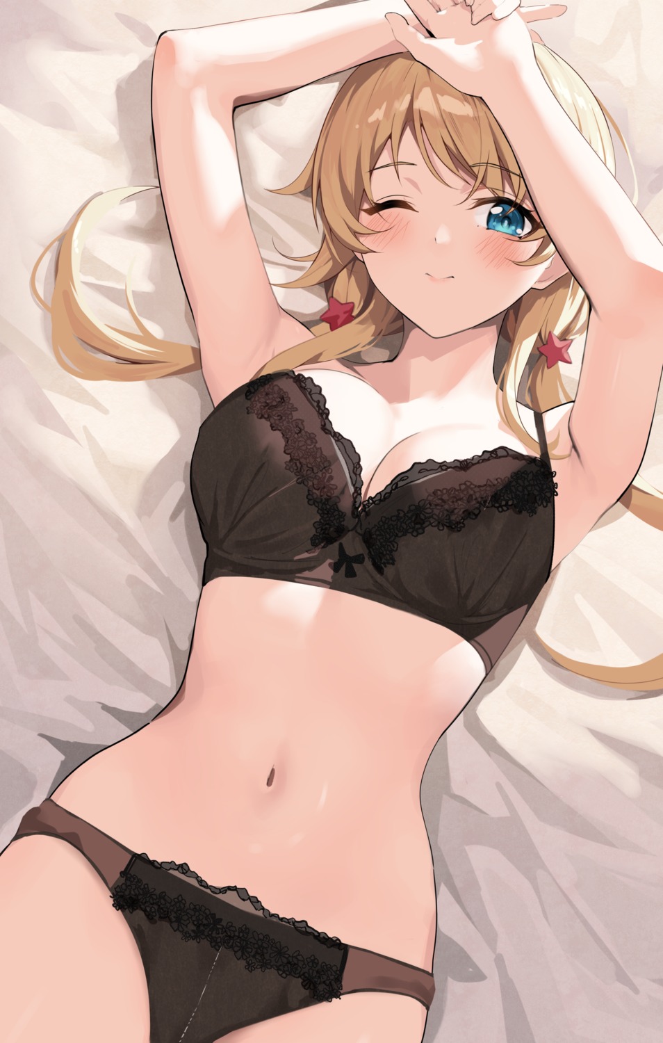 bra cleavage gin00 hachimiya_meguru pantsu the_idolm@ster the_idolm@ster_shiny_colors