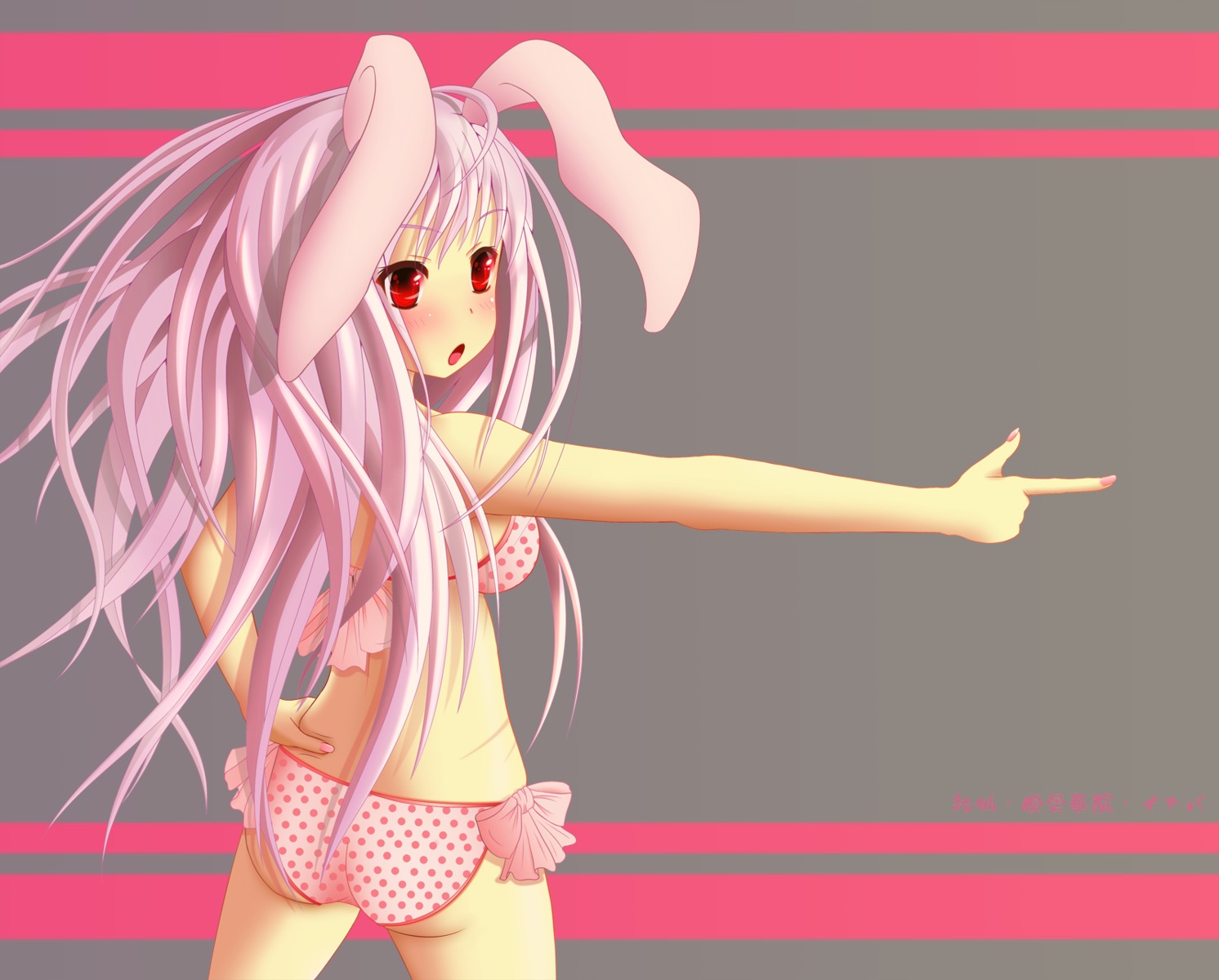 animal_ears bikini iorichan! reisen_udongein_inaba swimsuits touhou