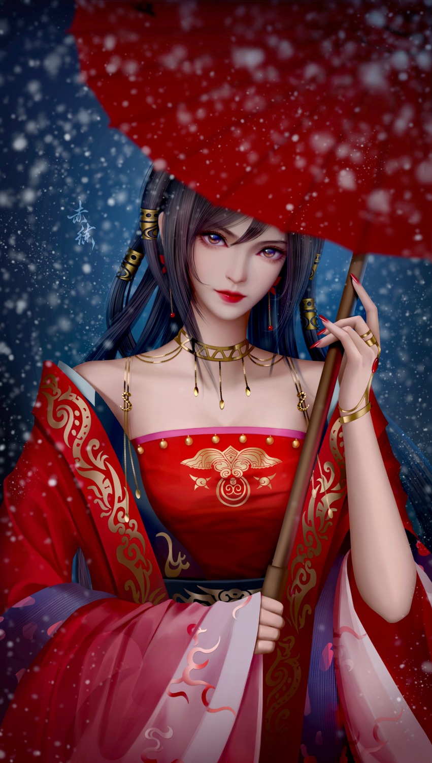 asian_clothes chi_lian tagme the_legend_of_qin umbrella