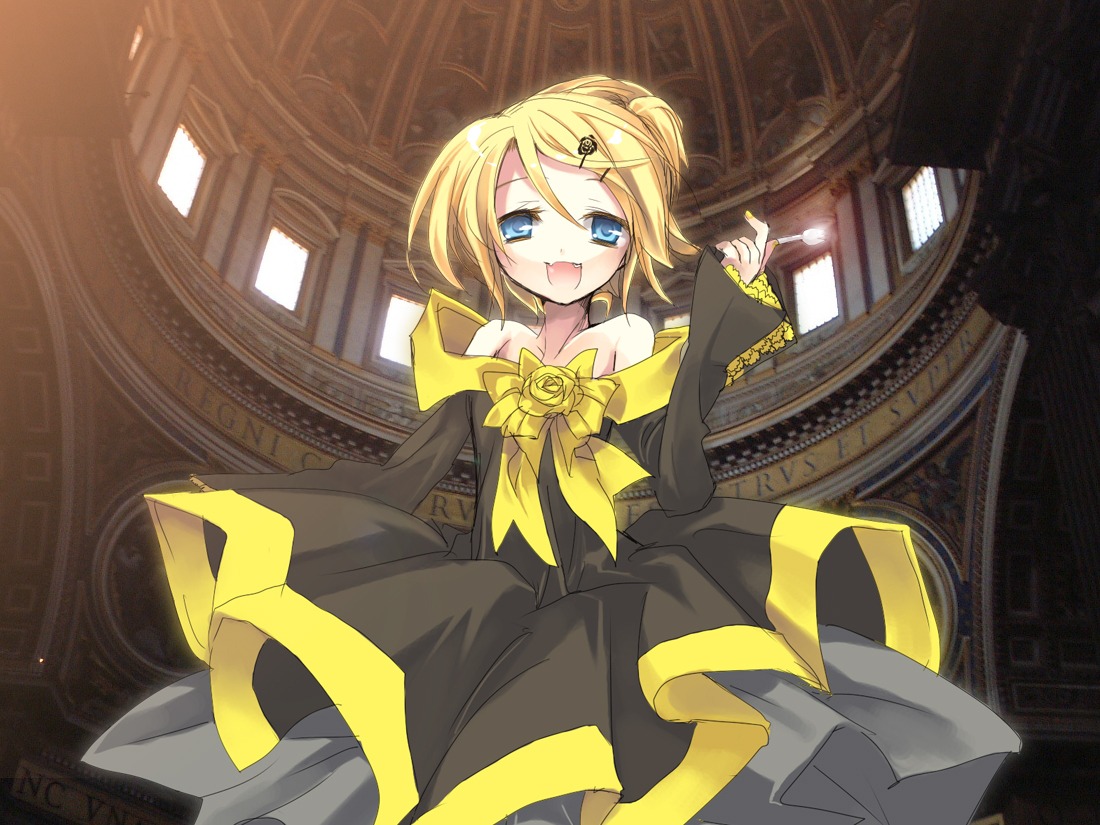 aku_no_meshitsukai_(vocaloid) dress hanepochi kagamine_rin vocaloid