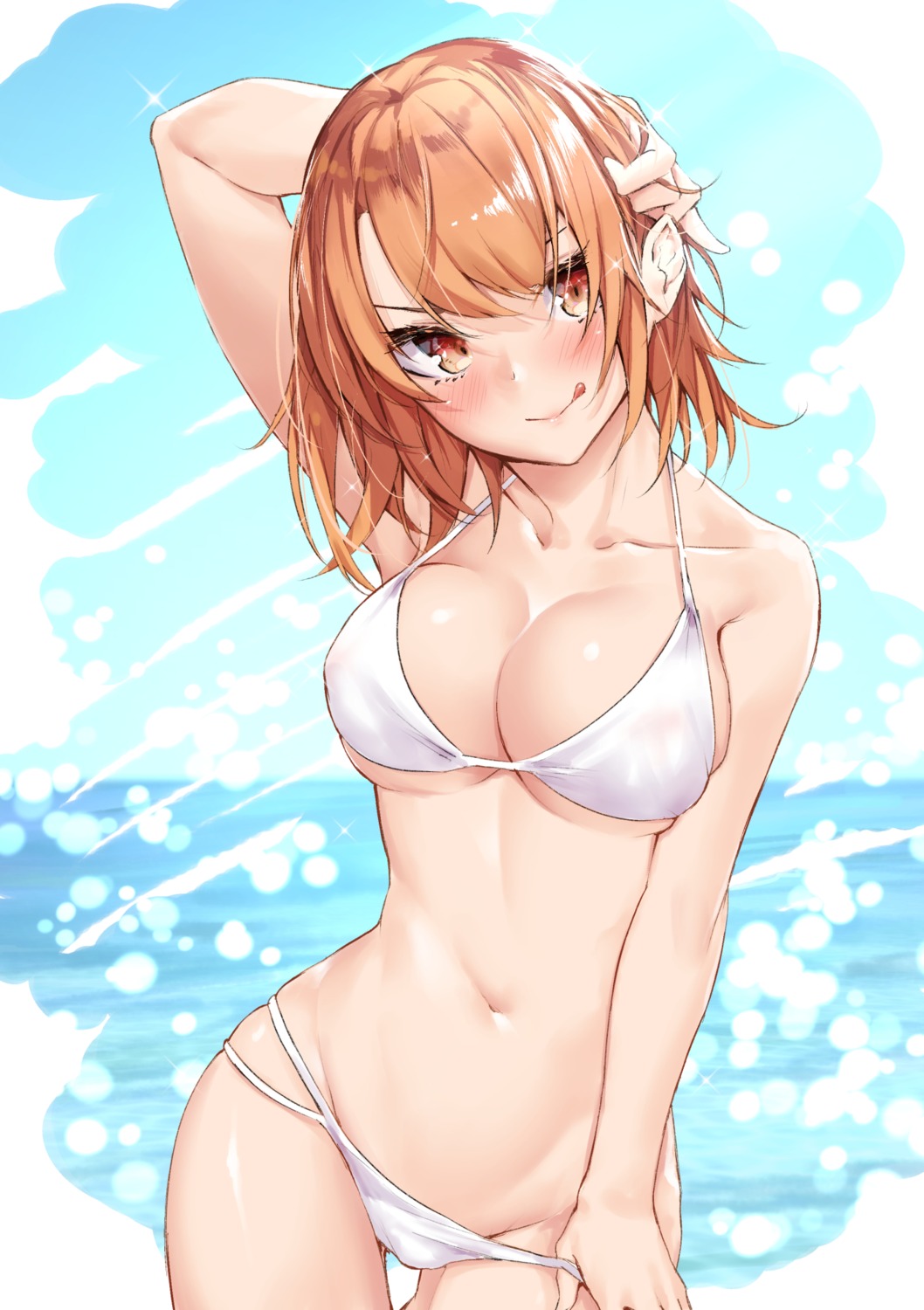 areola bikini isshiki_iroha panty_pull sahara386 see_through swimsuits undressing yahari_ore_no_seishun_lovecome_wa_machigatteiru.