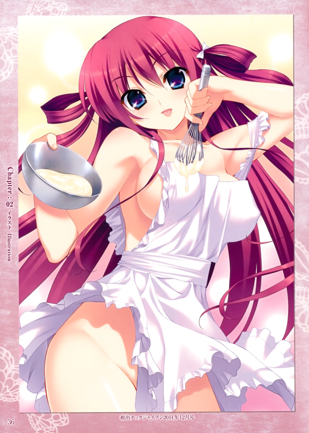 erect_nipples fumio grisaia grisaia_no_kajitsu grisaia_no_meikyu naked_apron suou_amane