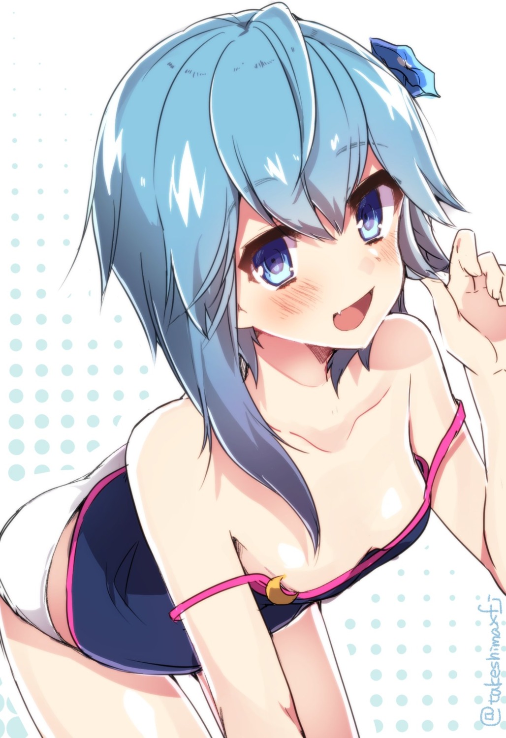 cleavage kantai_collection minazuki_(kancolle) pantsu takeshima_eku