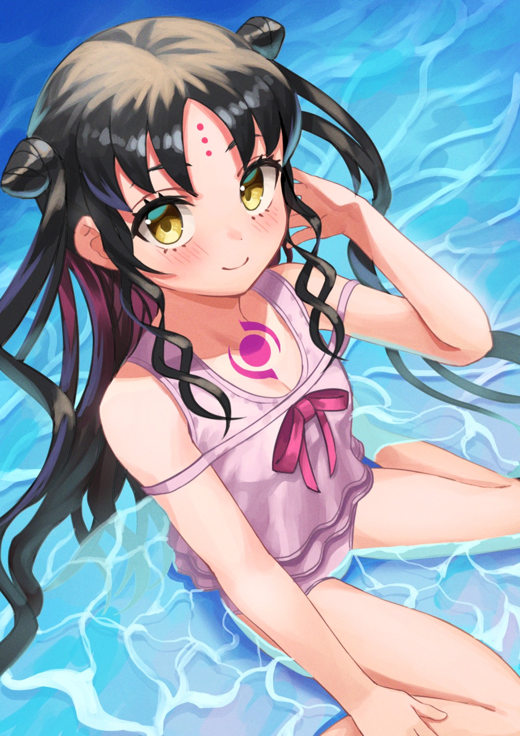 beppu_mitsunaka cleavage fate/grand_order sessyoin_kiara swimsuits tattoo wet