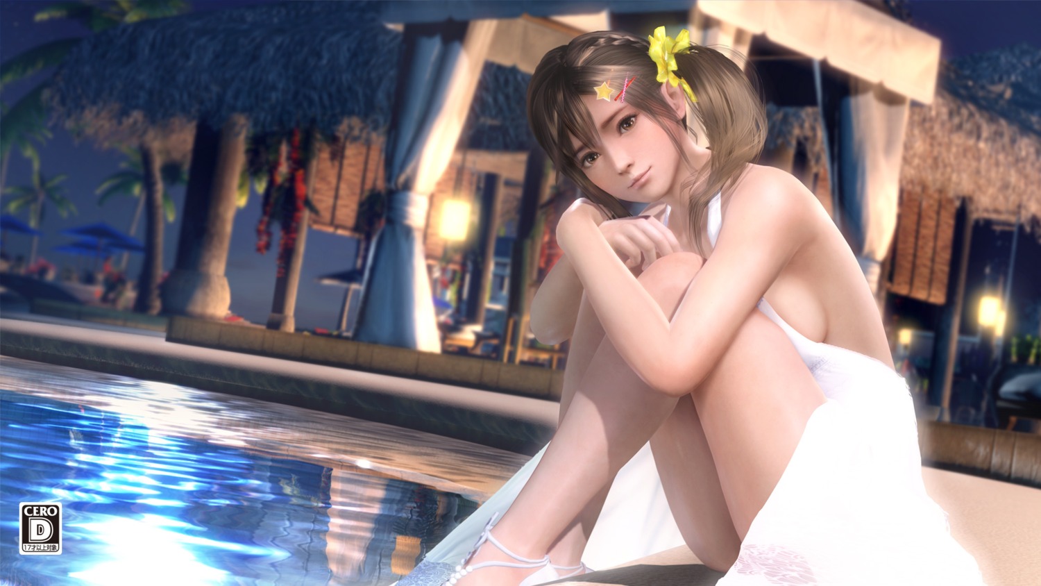 cg dead_or_alive dead_or_alive_xtreme_venus_vacation dress koei_tecmo misaki_(doa) no_bra