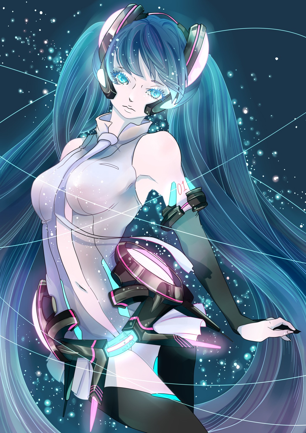 hatsune_miku miku_append msk thighhighs vocaloid vocaloid_append