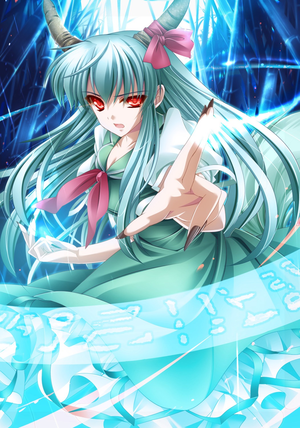 horns kamishirasawa_keine monety touhou