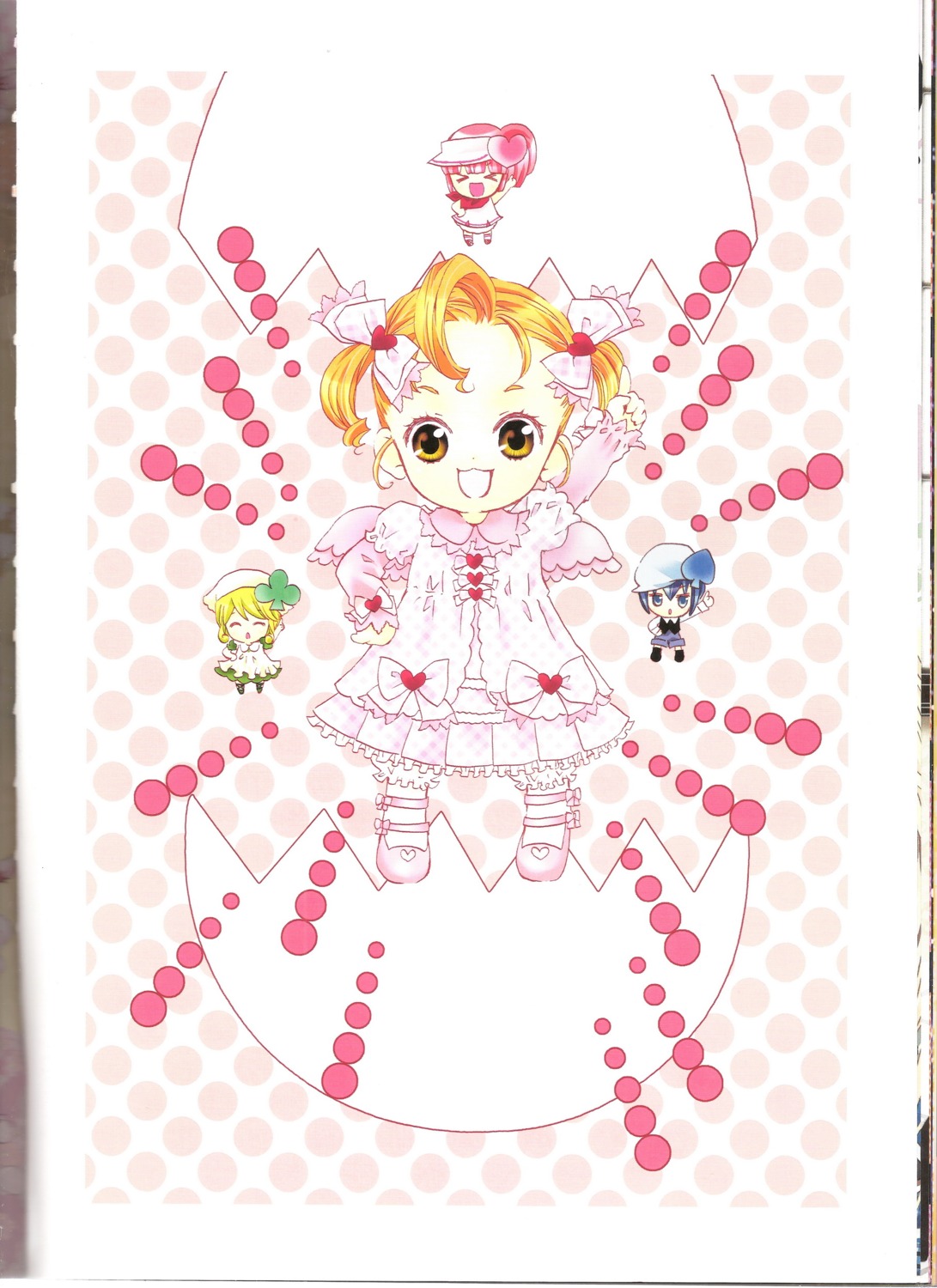 binding_discoloration chibi dress hinamori_ami miki peach-pit ran shugo_chara suu